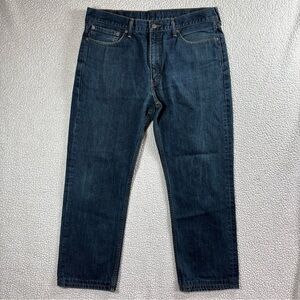 Levi Strauss 514 Men’s Jeans W38 L30 Straight Fit Dark Wash Red Tab Blue Jeans